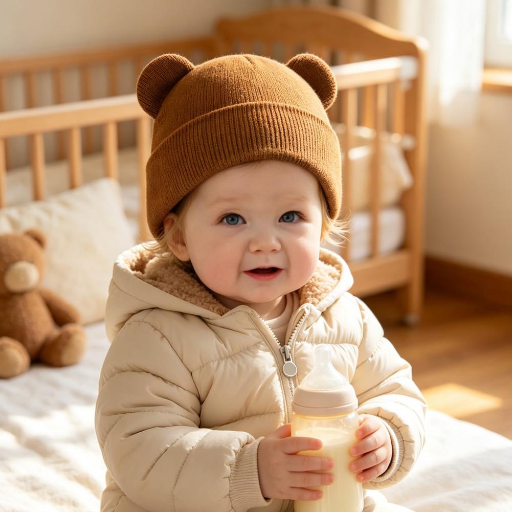 Infant Beanie Hat With Ears - Gorro de Inverno para Bebê, Bonito