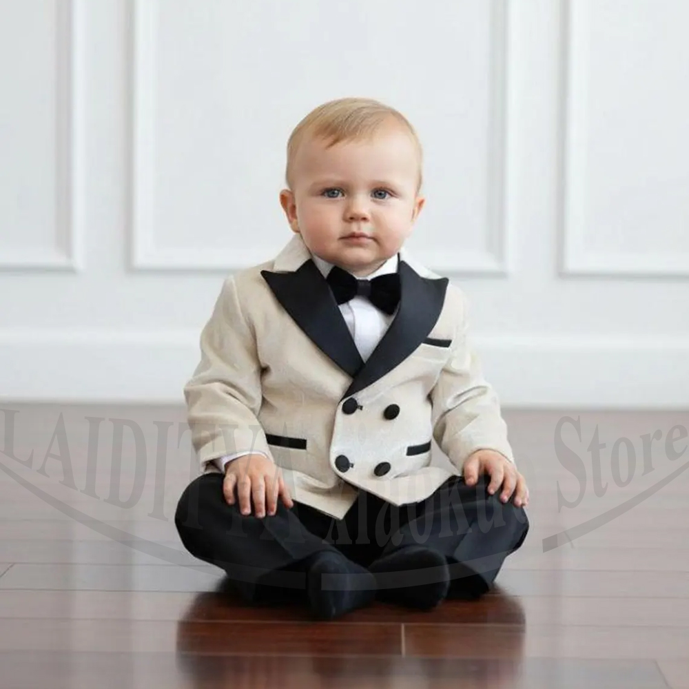 Baby Boy Suit Set Baptism - Conjunto de 2 Peças para Bebês