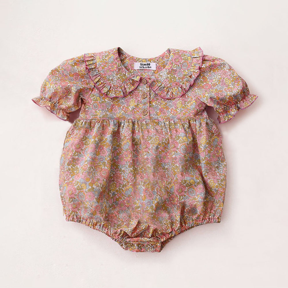 Newborn Baby Girl Romper Floral - Roupa de Verão para Bebês Recém-Nascidos,