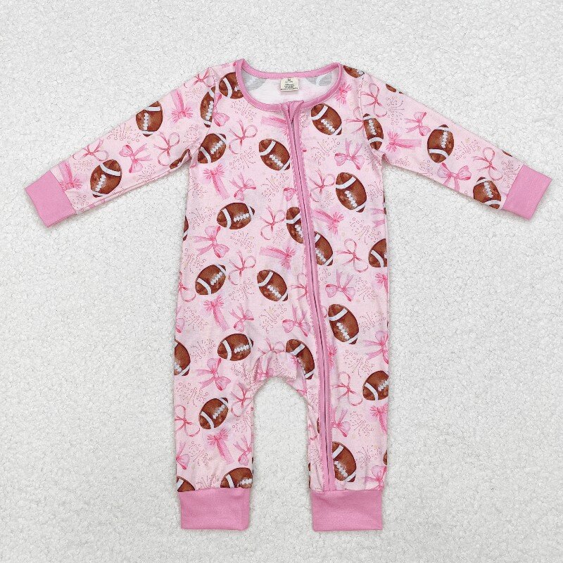 Cotton Baby Onesies Zipper - Boutique de inverno bebê meninas rugby