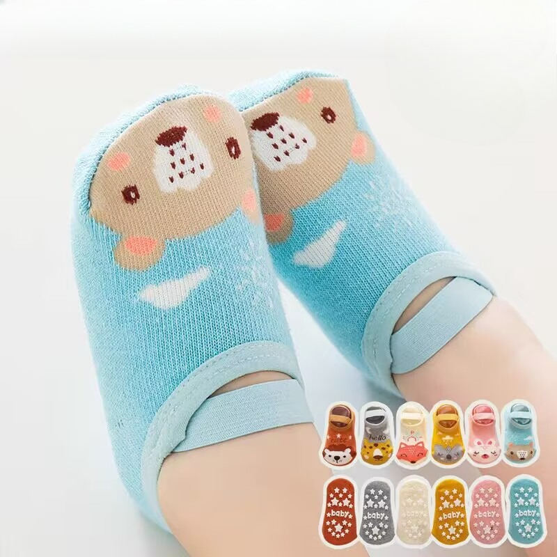 Unisex Baby Socks Non Slip - 0-3years bebê recém-nascido meninas meninos meias