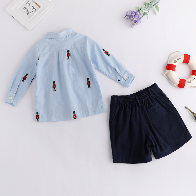 Baby Boy Suit Set Baptism - Conjuntos de Roupa Espanhola para Meninos,