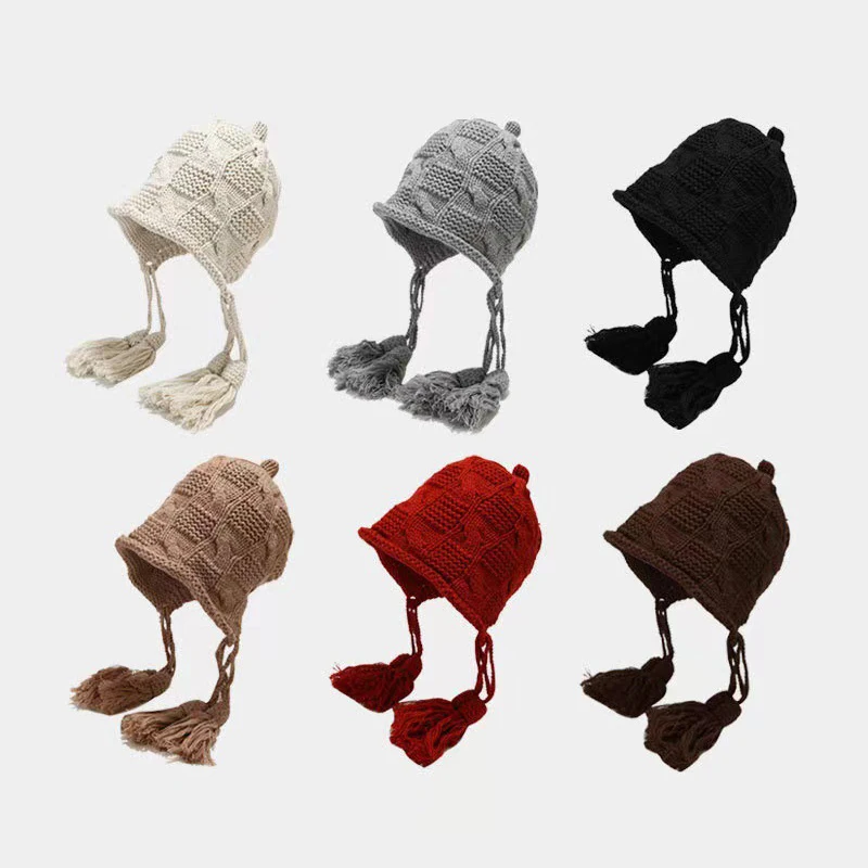 Infant Beanie Hat With Ears - Gorro de Inverno Quente para Bebê,