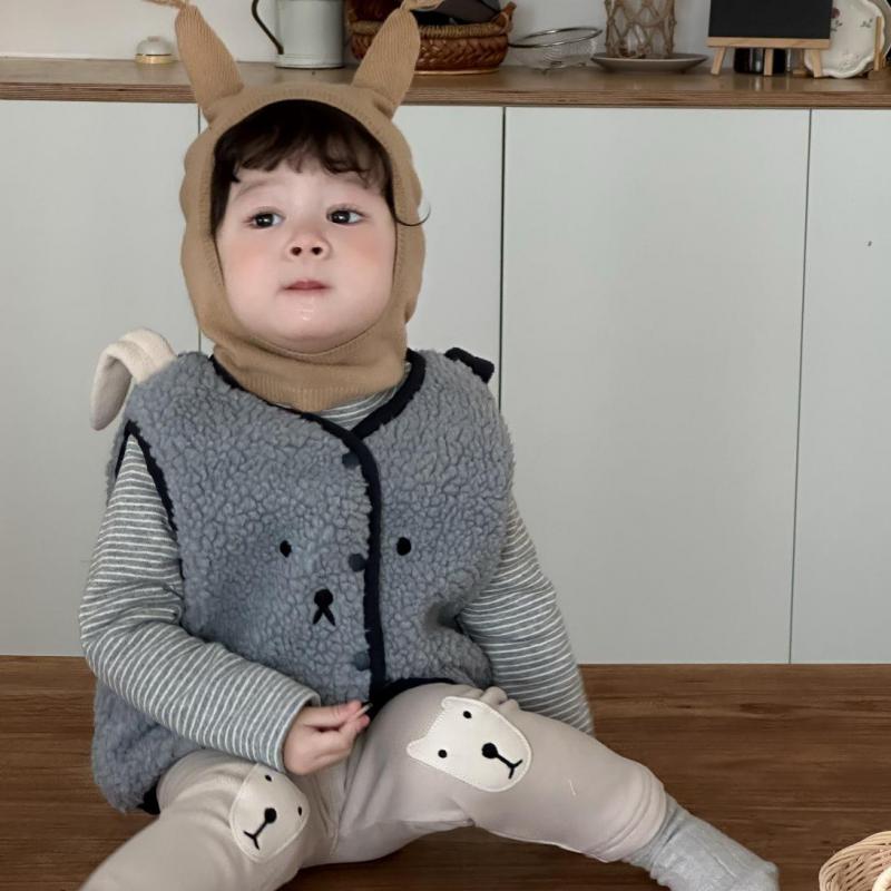 Toddler Boy Winter Fleece Jacket - 2025 inverno novo bebê sem mangas