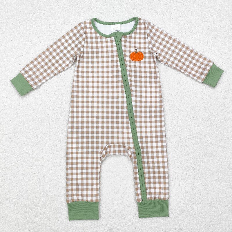 Cotton Baby Onesies Zipper - 8.19y meninos ação de graças bebê