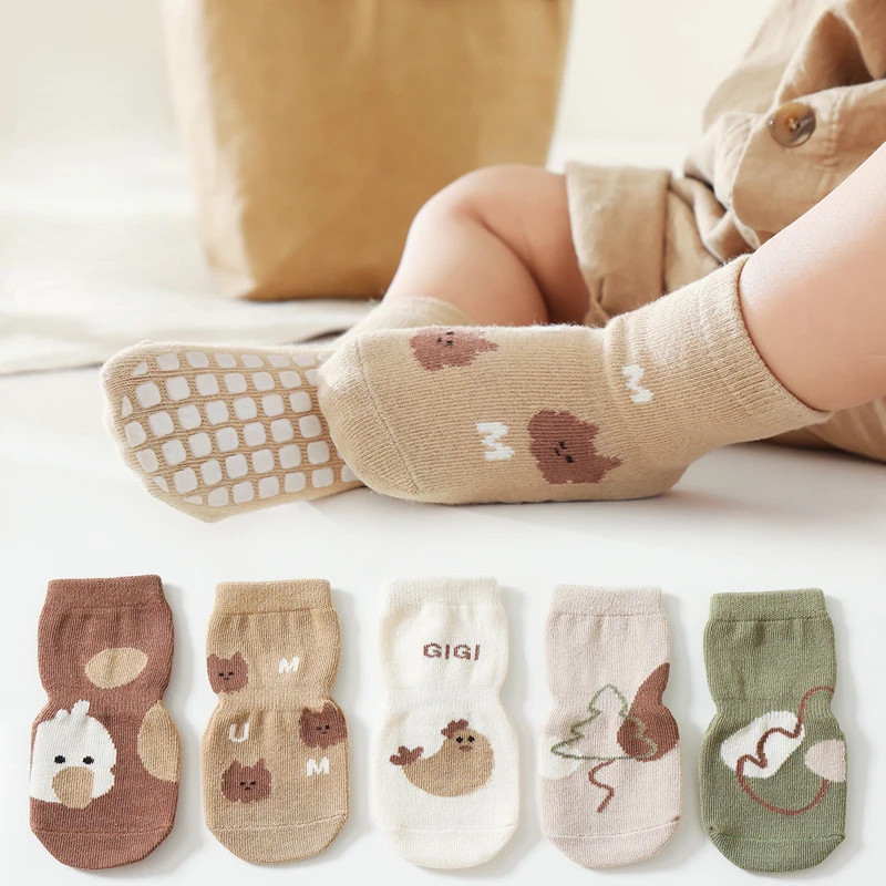 Unisex Baby Socks Non Slip - Novo outono inverno kawaii bebê tubo