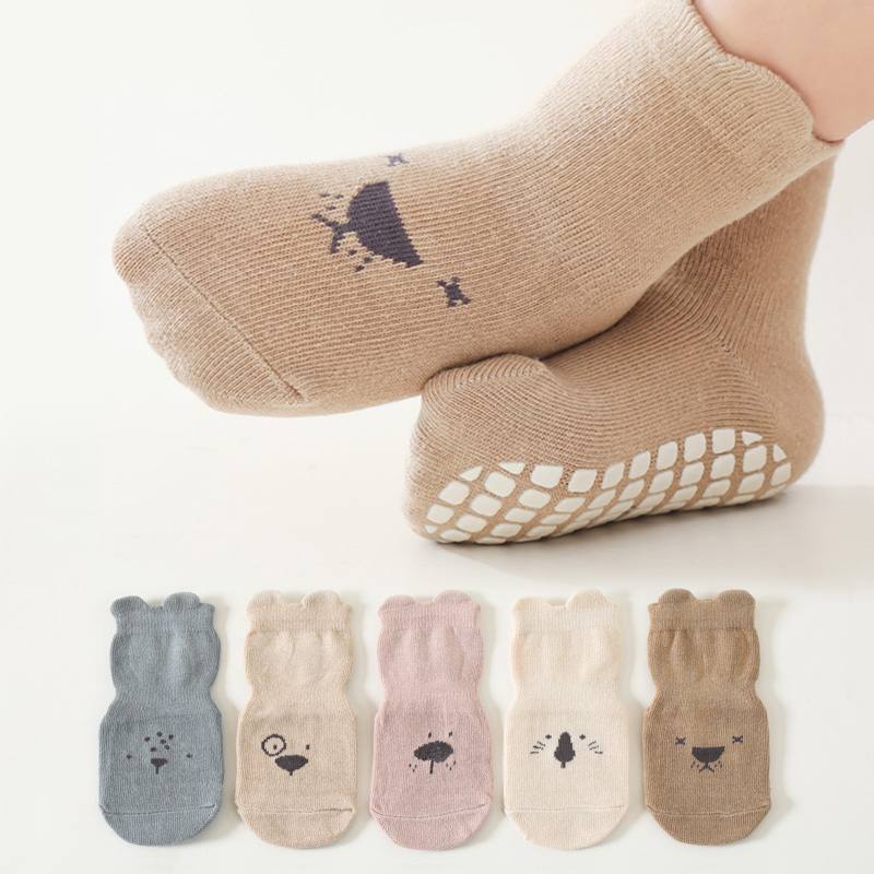 Unisex Baby Socks Non Slip - 3/5 pares de meias de chão