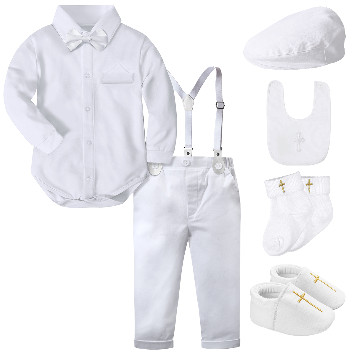 Baby Boy Suit Set Baptism - Roupa de batismo do bebê, Terno