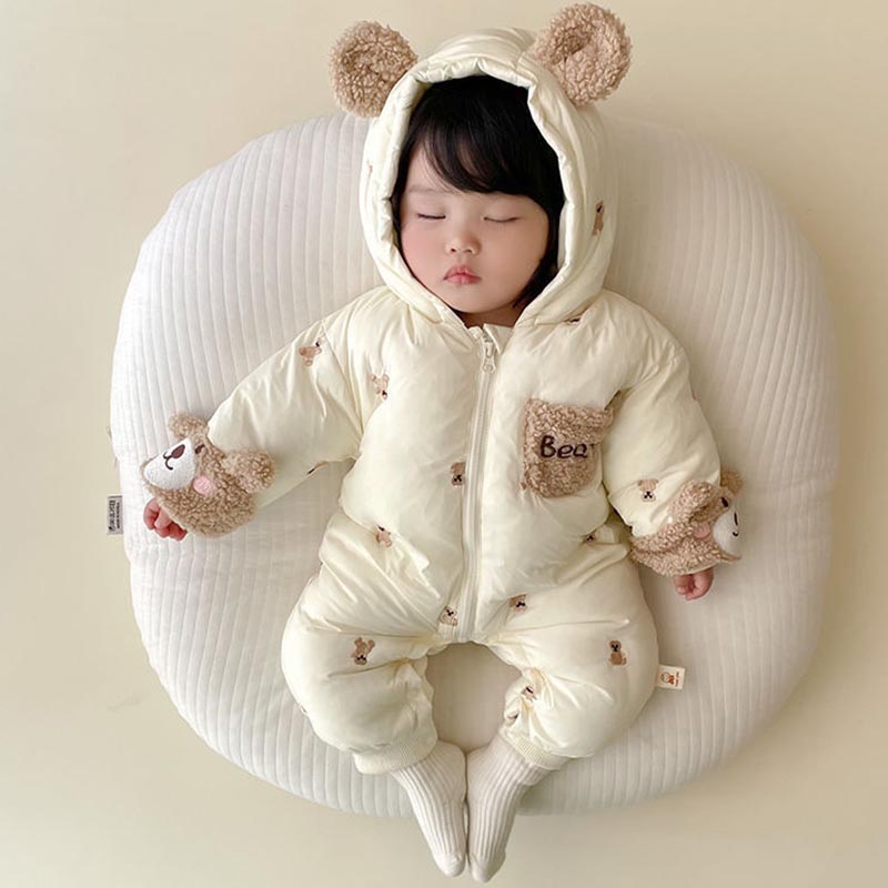 Inverno bebê recém-nascido mac - Cotton Baby Onesies Zipper avaliação e preço