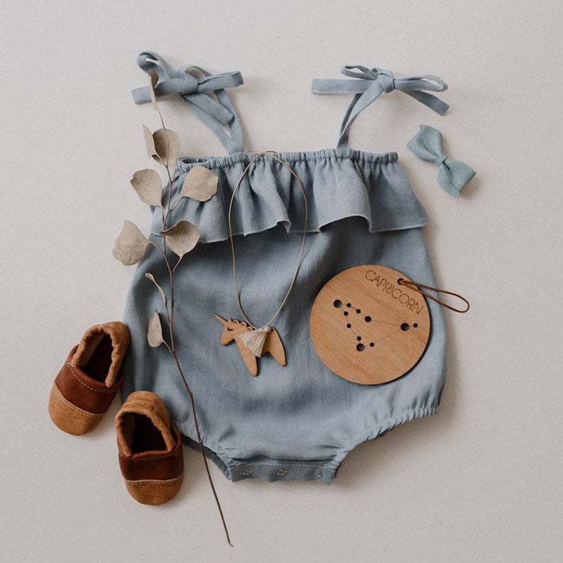 Bowknot de algodão e linho par - Baby Summer Linen Sleeveless Jumpsuit avaliação e preço
