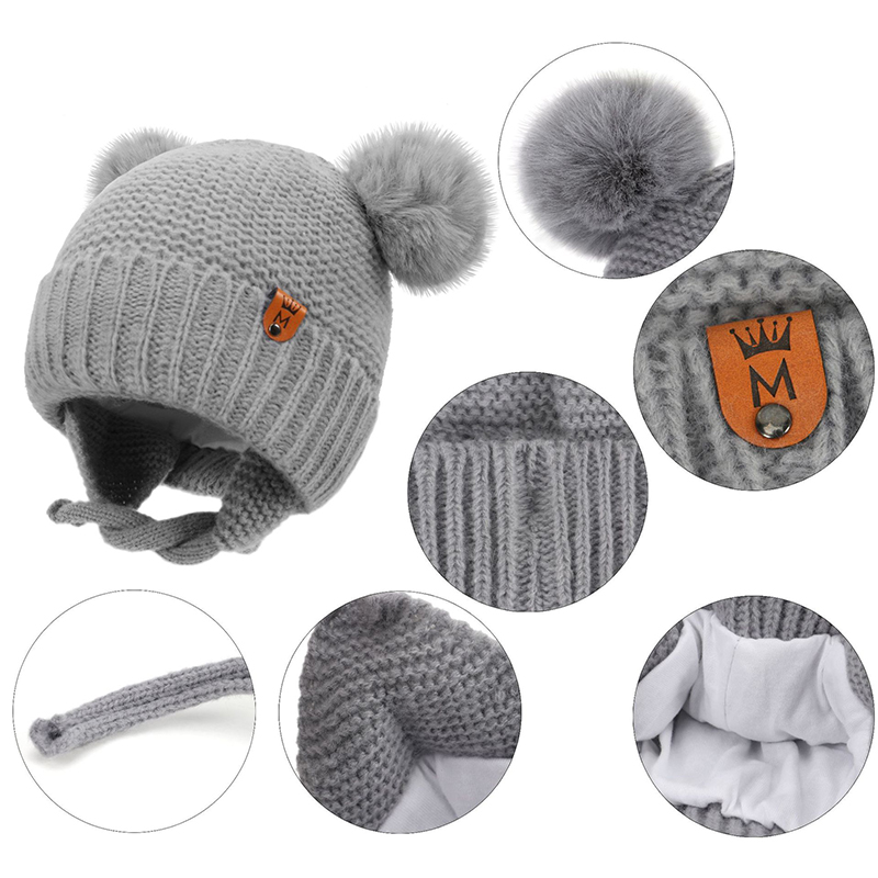Chapéu de lã do bebê bonito bo - Infant Beanie Hat With Ears avaliação e preço