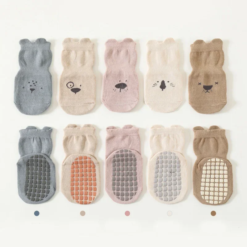 3/5 pares de meias de chão ant - Unisex Baby Socks Non Slip avaliação e preço