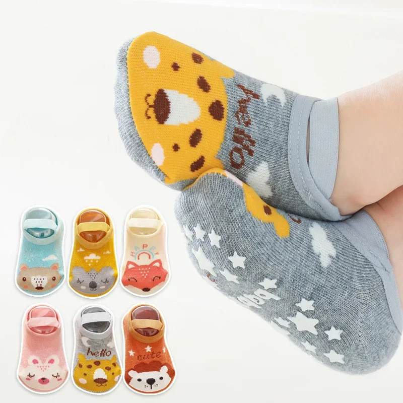 0-3years bebê recém-nascido me - Unisex Baby Socks Non Slip avaliação e preço