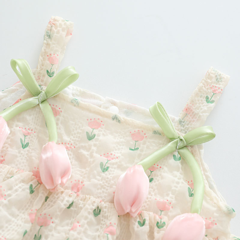 Macacão de Verão para Bebê Men - Newborn Baby Girl Romper Floral avaliação e preço