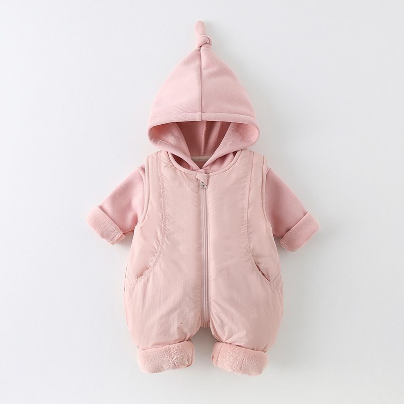Inverno engrossado algodão beb - Cotton Baby Onesies Zipper avaliação e preço