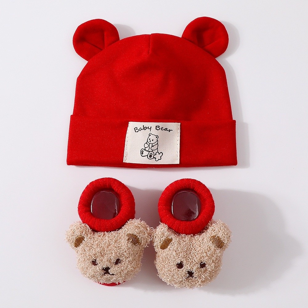 Conjunto de 2 Peças: Bonito Co - Infant Beanie Hat With Ears avaliação e preço