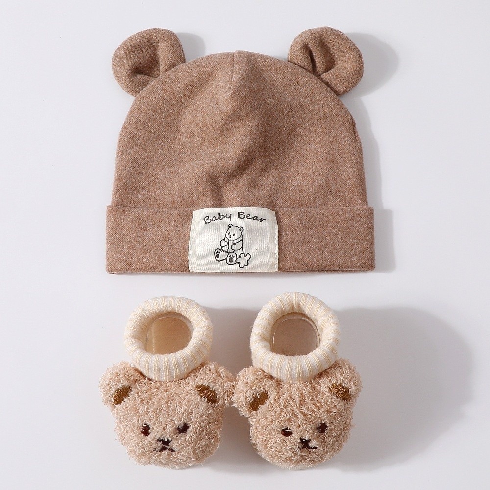 Conjunto de 2 Peças: Bonito Co - Infant Beanie Hat With Ears avaliação e preço