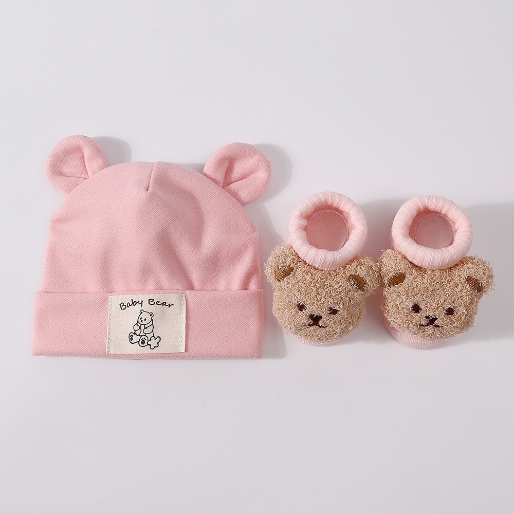 Conjunto de 2 Peças: Bonito Co - Infant Beanie Hat With Ears avaliação e preço