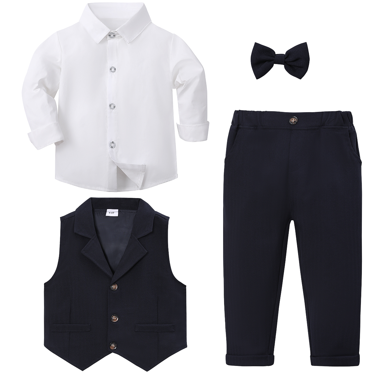 Terno da criança do bebê menin - Baby Boy Suit Set Baptism avaliação e preço