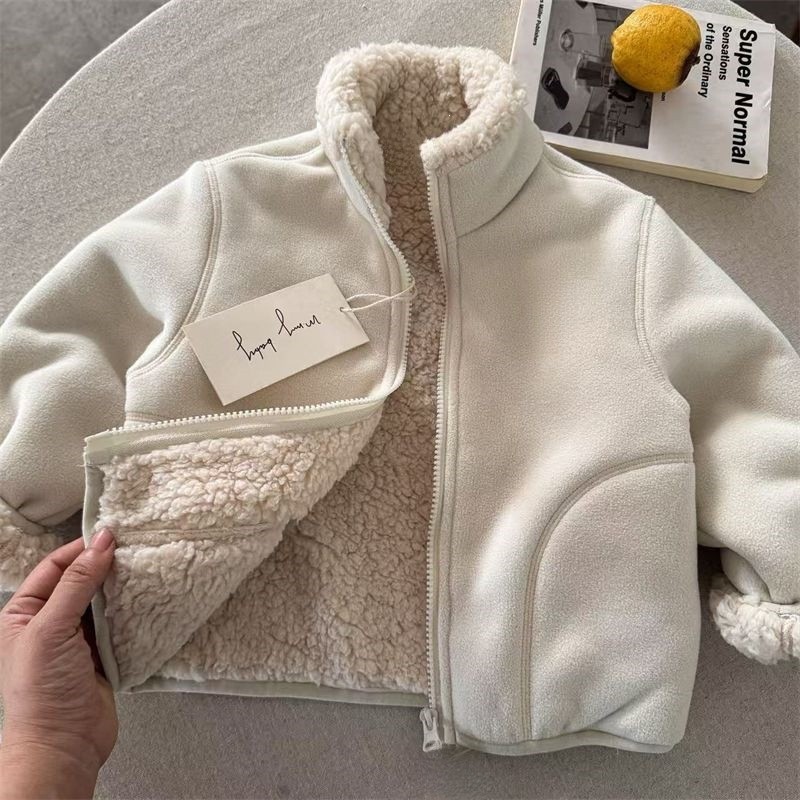 Casaco de Pele Sintética para  - Toddler Boy Winter Fleece Jacket avaliação e preço