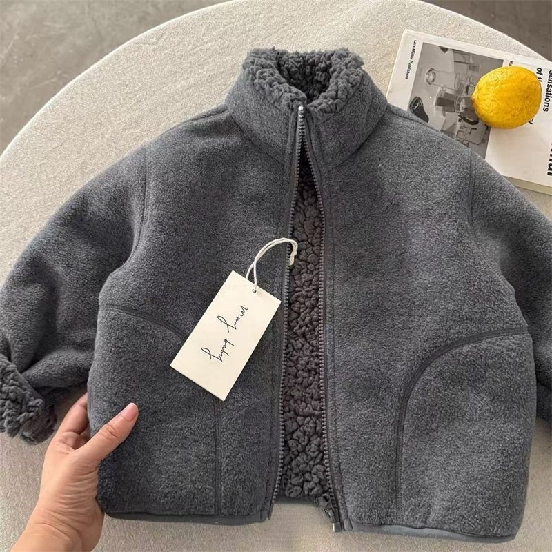 Casaco de Pele Sintética para  - Toddler Boy Winter Fleece Jacket avaliação e preço