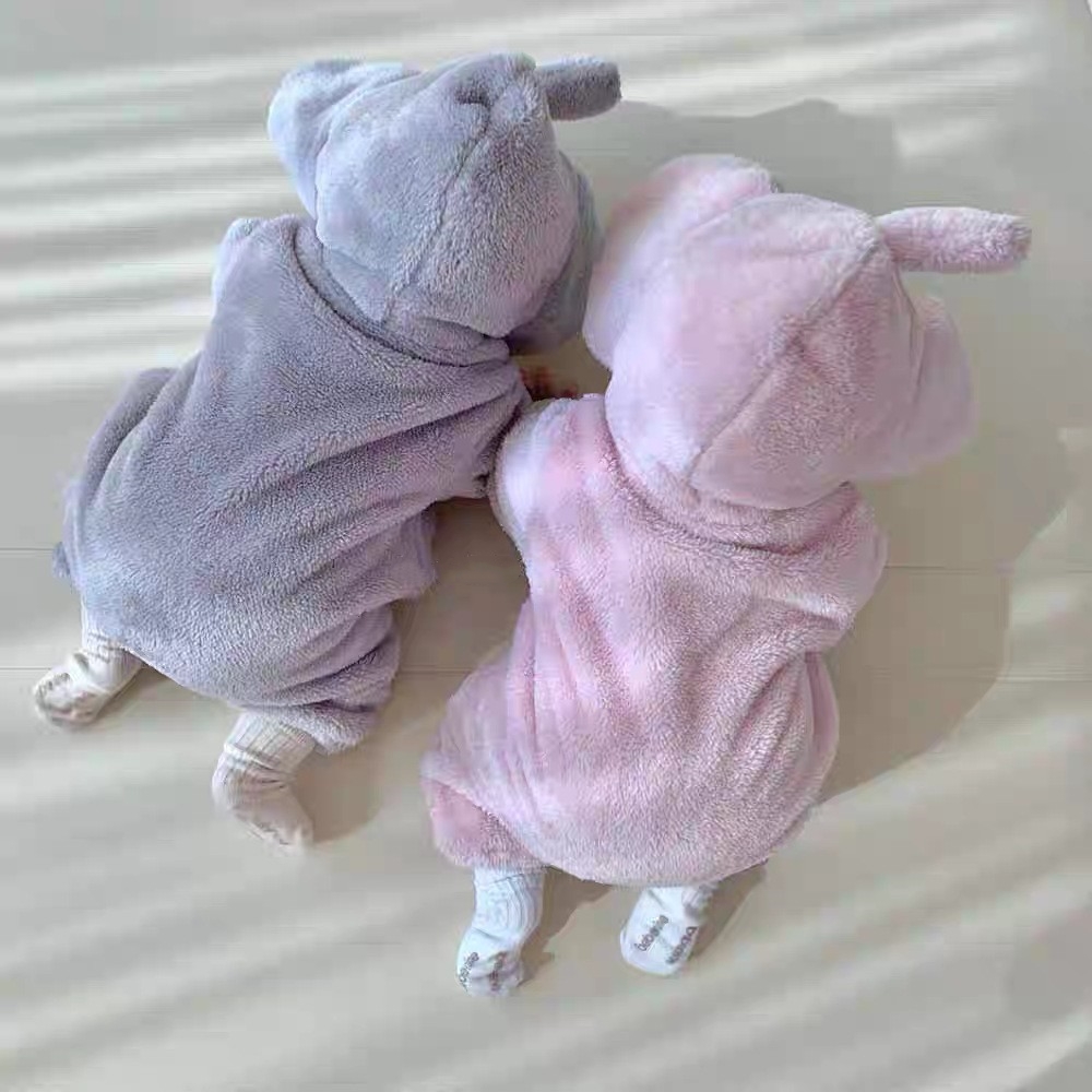 Adorável Macacão de Elefante p - Cotton Baby Onesies Zipper avaliação e preço