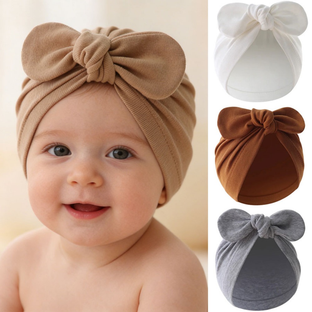 Chapéu turbante fofo com orelh - Infant Beanie Hat With Ears avaliação e preço
