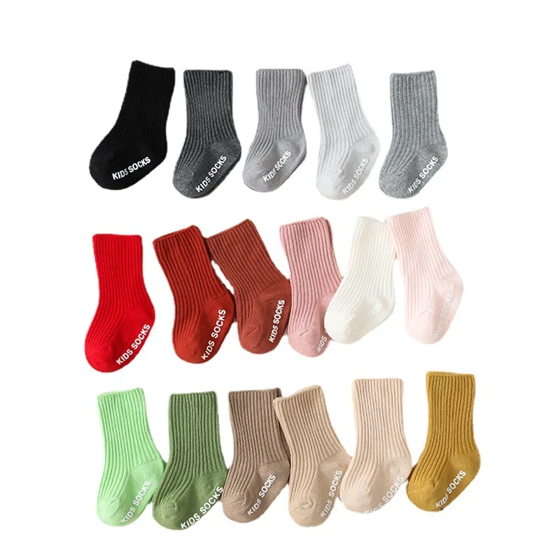 Meias de algodão macio para me - Unisex Baby Socks Non Slip avaliação e preço