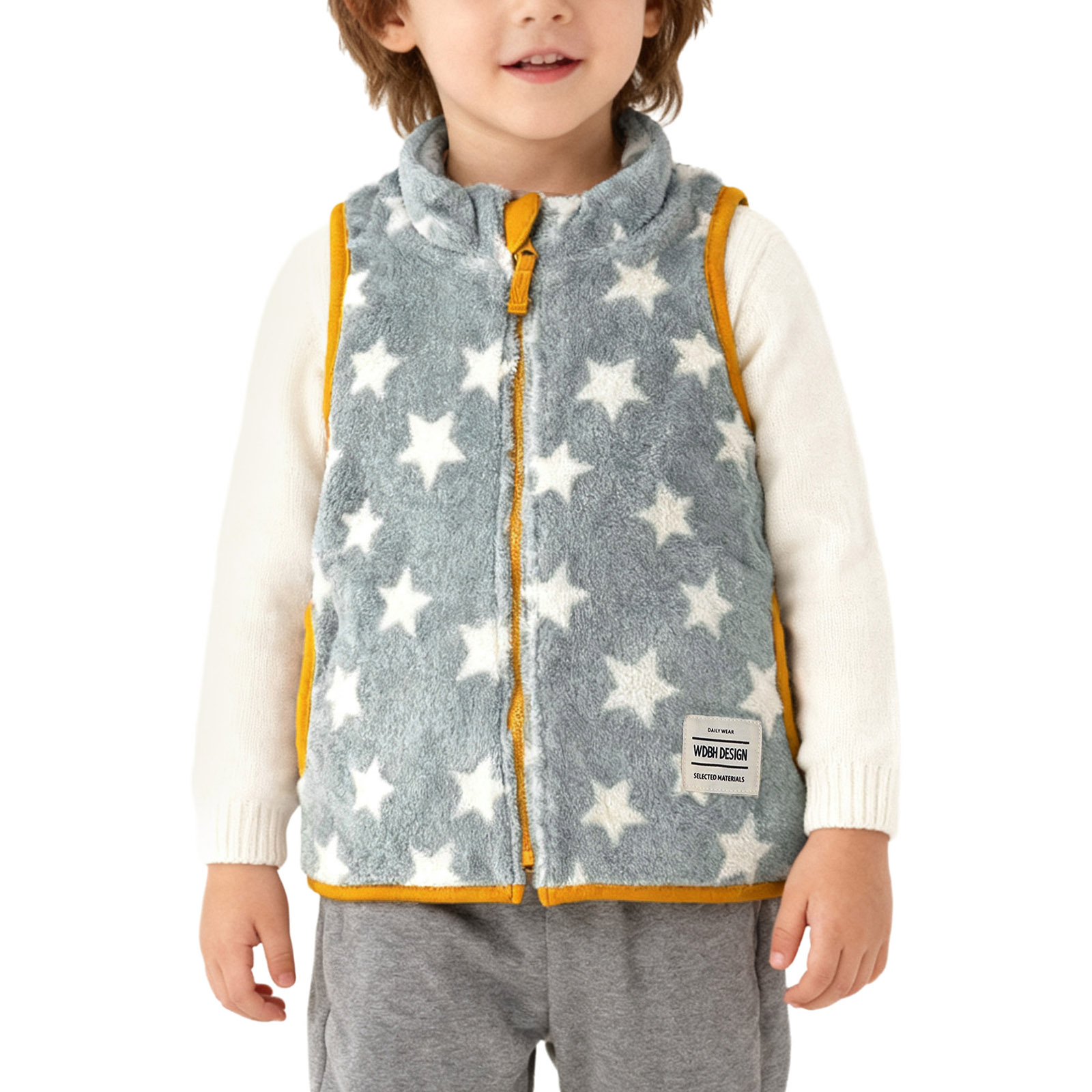 Colete de lã para bebês, outon - Toddler Boy Winter Fleece Jacket avaliação e preço