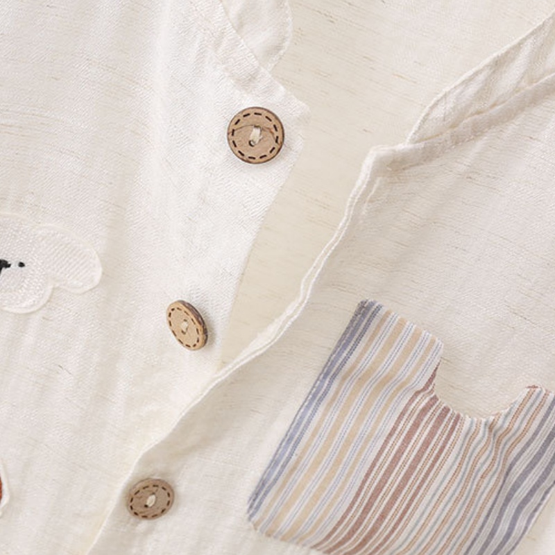 Macacão de Bebê Unissex de Lin - Baby Summer Linen Sleeveless Jumpsuit avaliação e preço