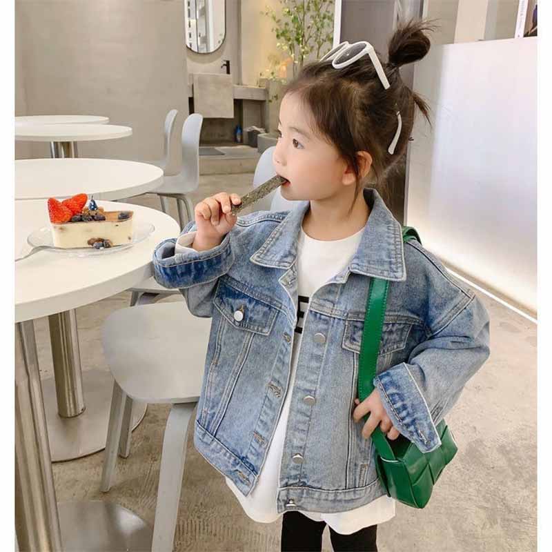 Bebê meninas denim casaco cria - Baby Clothes avaliação e preço