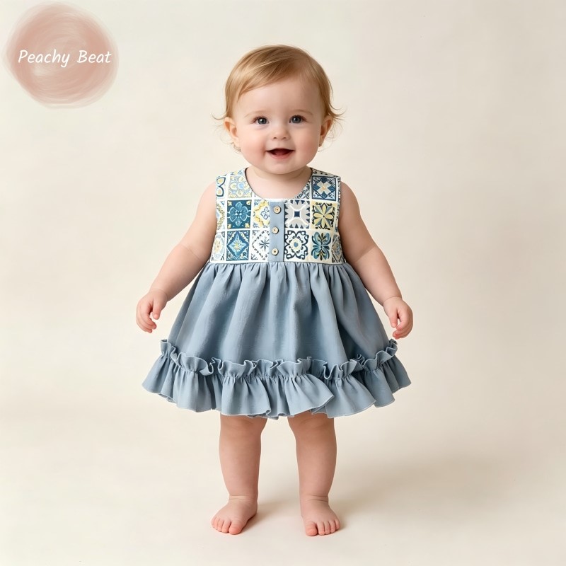 Conjunto de Macacão de Algodão - Baby Summer Linen Sleeveless Jumpsuit avaliação e preço
