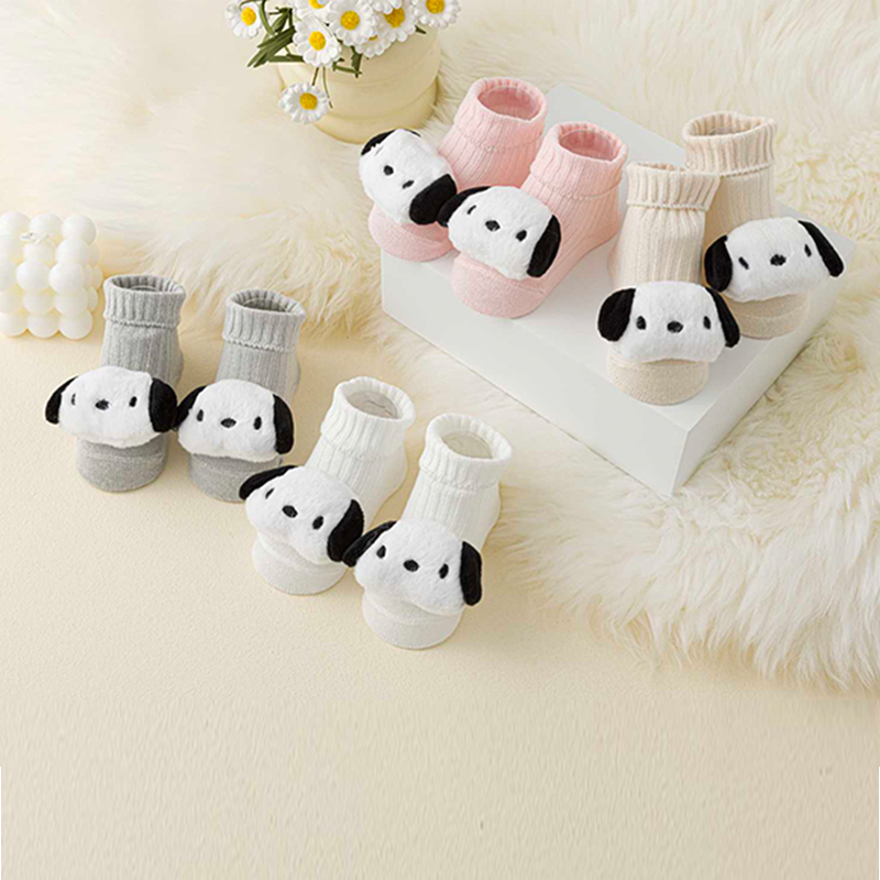 1 Par de Meias Infantis de Des - Unisex Baby Socks Non Slip avaliação e preço