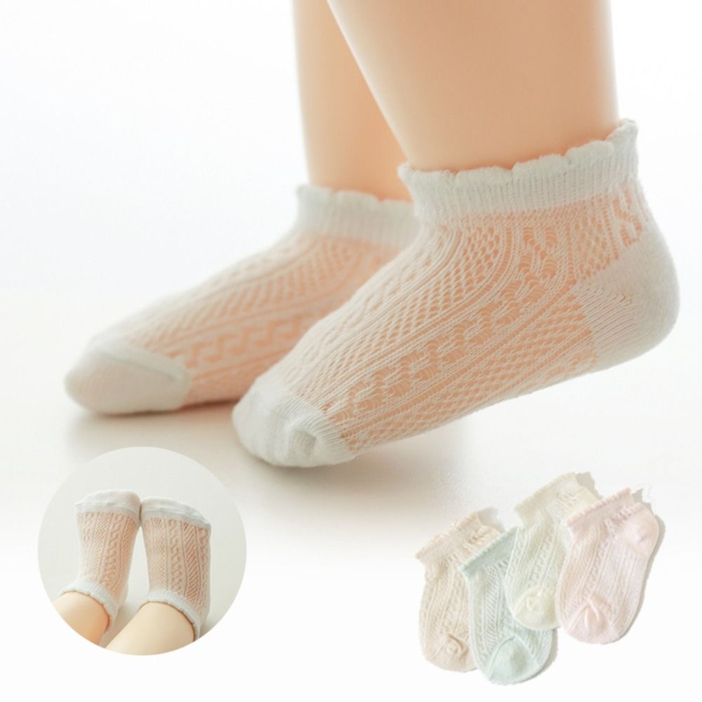 4 Pares de Meias de Algodão pa - Unisex Baby Socks Non Slip avaliação e preço