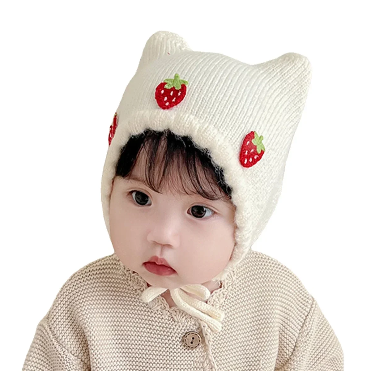 Novo outono inverno bebê menin - Infant Beanie Hat With Ears avaliação e preço