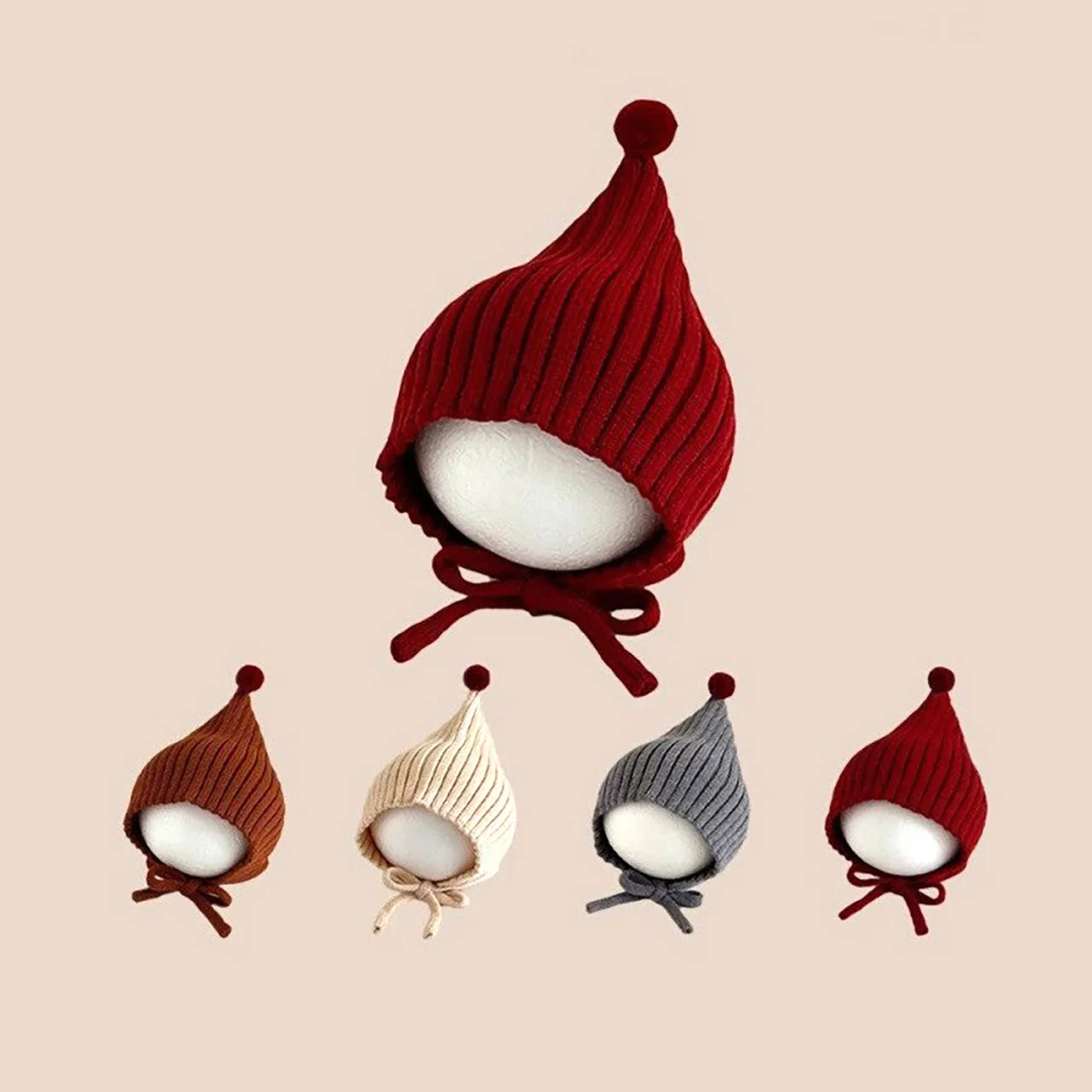 Inverno bebê malha chapéu boni - Infant Beanie Hat With Ears avaliação e preço