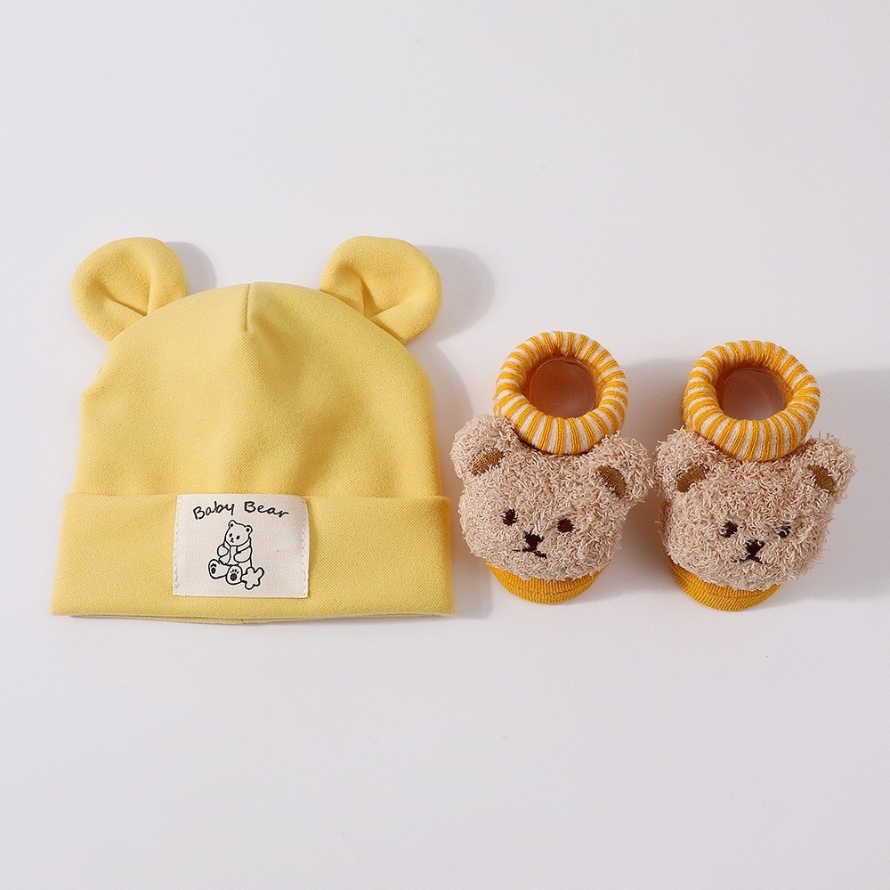 Conjunto de 2 Peças: Gorro e M - Infant Beanie Hat With Ears avaliação e preço