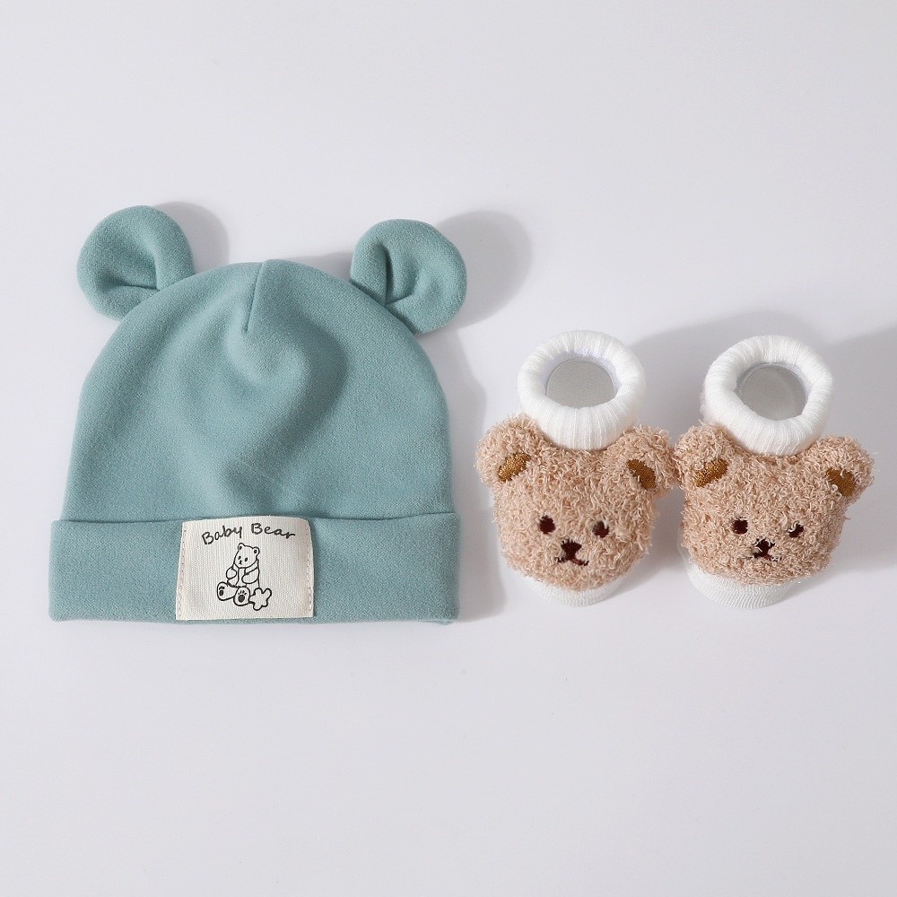 Conjunto de 2 Peças: Gorro e M - Infant Beanie Hat With Ears avaliação e preço