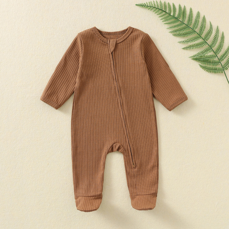 Macacão de Bebê para Outono e  - Cotton Baby Onesies Zipper avaliação e preço