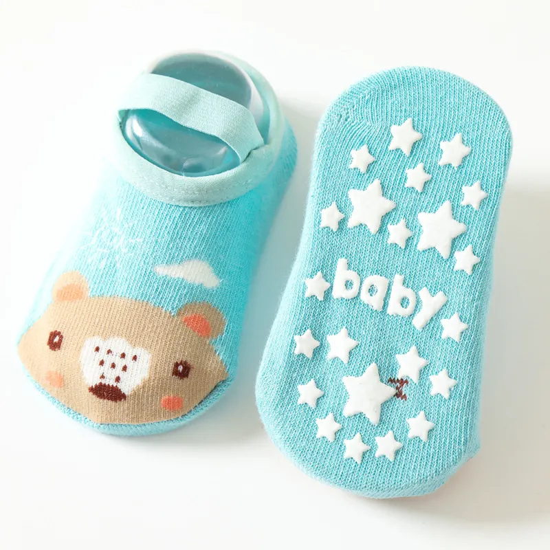 0-3years bebê recém-nascido me - Unisex Baby Socks Non Slip avaliação e preço