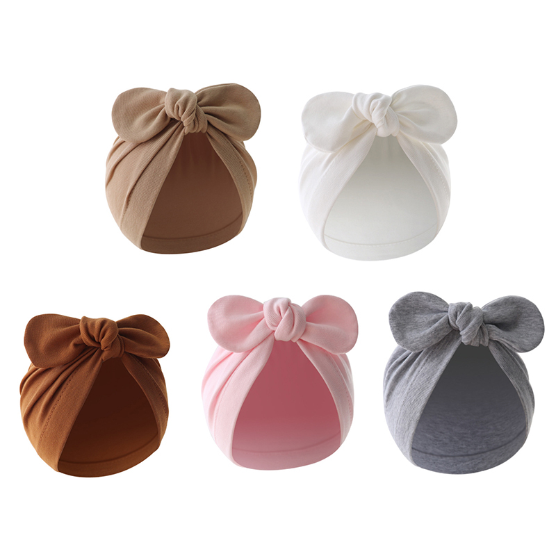 Chapéu de turbante de algodão  - Infant Beanie Hat With Ears avaliação e preço