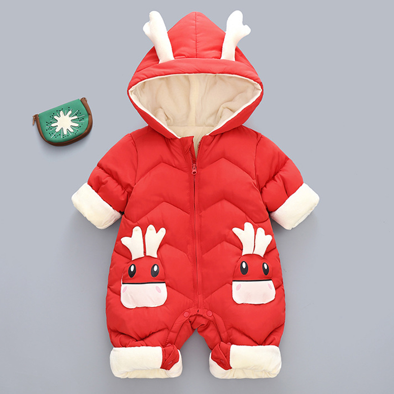 Macacão infantil de veludo gro - Cotton Baby Onesies Zipper avaliação e preço