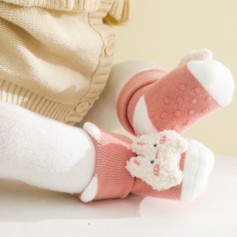 0-3years bebê recém-nascido me - Unisex Baby Socks Non Slip avaliação e preço
