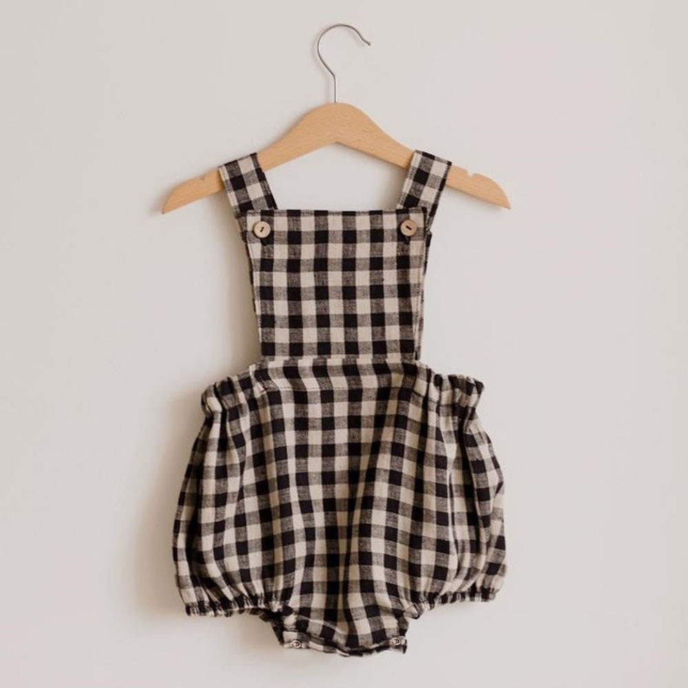 Bebê recém-nascido menino meni - Baby Summer Linen Sleeveless Jumpsuit avaliação e preço