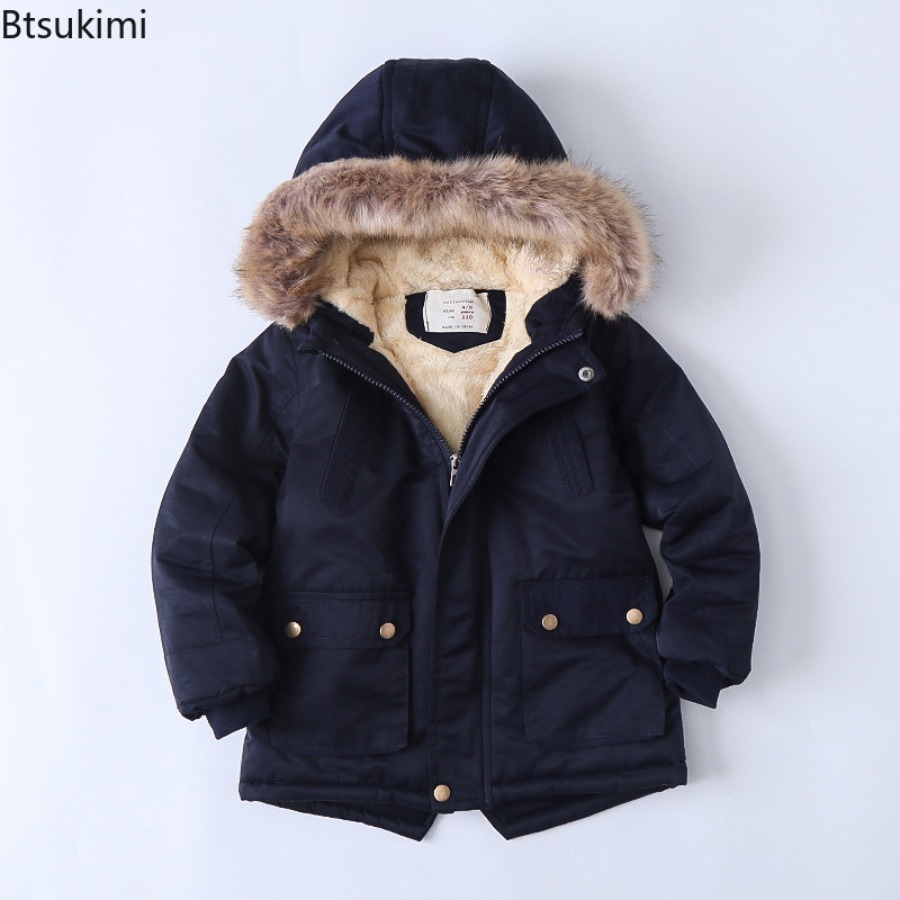 Casacos forrados de lã das cri - Toddler Boy Winter Fleece Jacket avaliação e preço